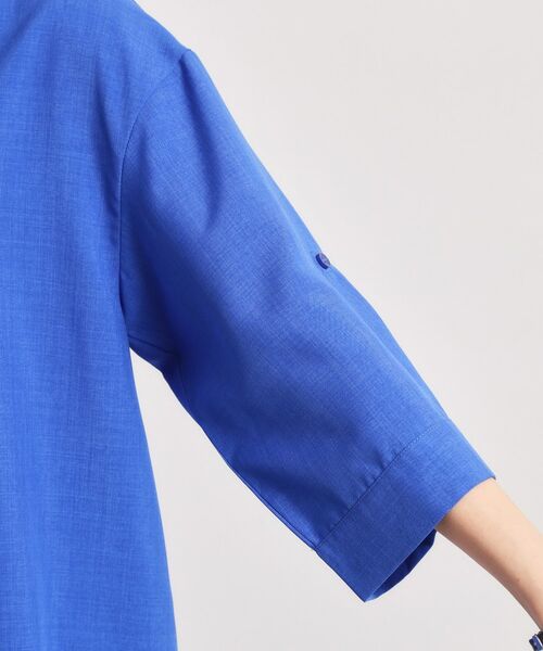 ITS'DEMO / イッツデモ シャツ・ブラウス | 【UVケア／洗濯機OK／接触冷感／吸水速乾】麻調合繊スキッパーチュニック | 詳細27