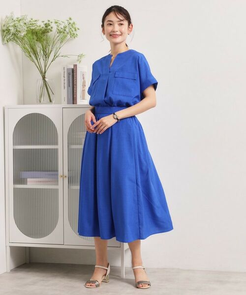 ITS'DEMO / イッツデモ シャツ・ブラウス | 【UVケア／洗濯機OK／接触冷感／吸水速乾】麻調合繊ポケ付きブラウス | 詳細12