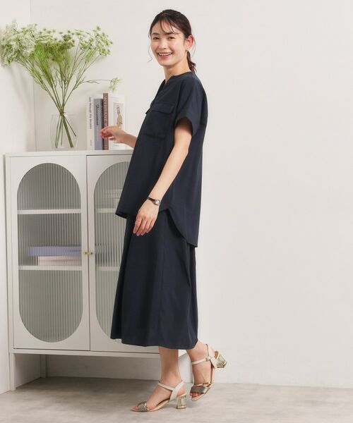 ITS'DEMO / イッツデモ シャツ・ブラウス | 【UVケア／洗濯機OK／接触冷感／吸水速乾】麻調合繊ポケ付きブラウス | 詳細16