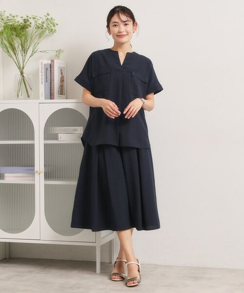 ITS'DEMO / イッツデモ シャツ・ブラウス | 【UVケア／洗濯機OK／接触冷感／吸水速乾】麻調合繊ポケ付きブラウス | 詳細17