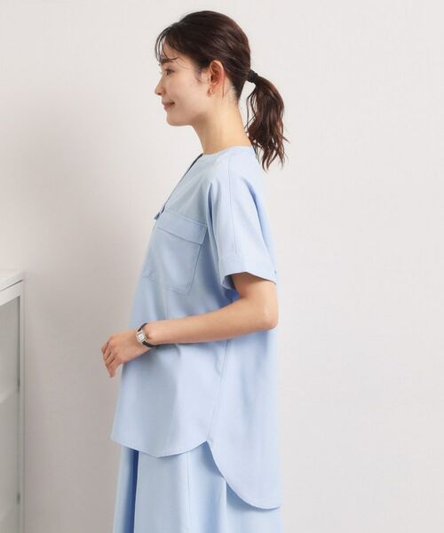 ITS'DEMO / イッツデモ シャツ・ブラウス | 【UVケア／洗濯機OK／接触冷感／吸水速乾】麻調合繊ポケ付きブラウス | 詳細20