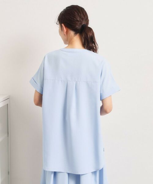 ITS'DEMO / イッツデモ シャツ・ブラウス | 【UVケア／洗濯機OK／接触冷感／吸水速乾】麻調合繊ポケ付きブラウス | 詳細21