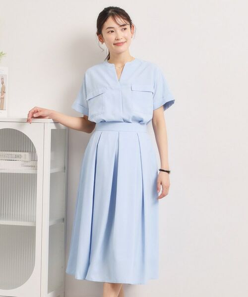 ITS'DEMO / イッツデモ シャツ・ブラウス | 【UVケア／洗濯機OK／接触冷感／吸水速乾】麻調合繊ポケ付きブラウス | 詳細8