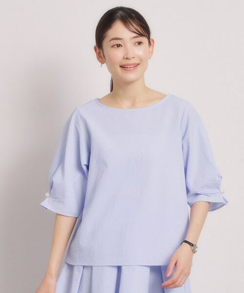 ITS'DEMO / イッツデモ シャツ・ブラウス | 【手洗い可／セットアップ可】サッカーブラウス | 詳細15