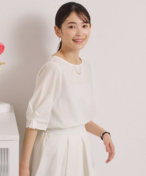 ITS'DEMO / イッツデモ シャツ・ブラウス | 【手洗い可／セットアップ可】サッカーブラウス | 詳細3