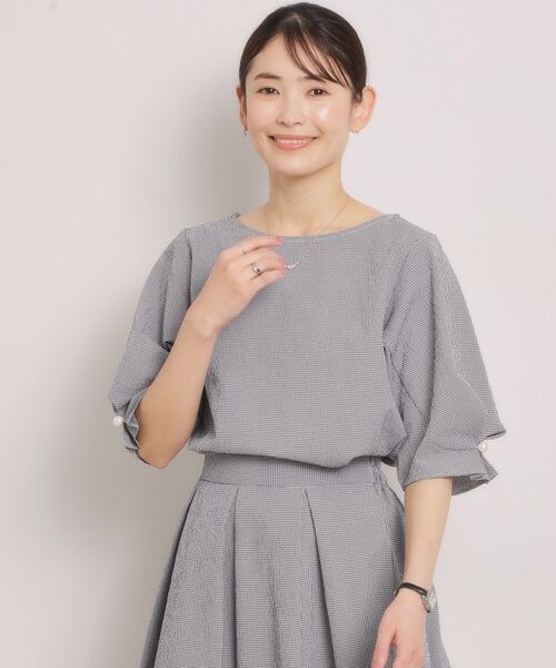 ITS'DEMO / イッツデモ シャツ・ブラウス | 【手洗い可／セットアップ可】サッカーブラウス（ブラック(019)）