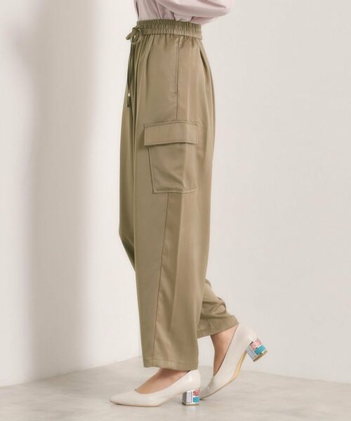 ITS'DEMO / イッツデモ パンツ | 【手洗い可】サテンカーゴパンツ | 詳細14