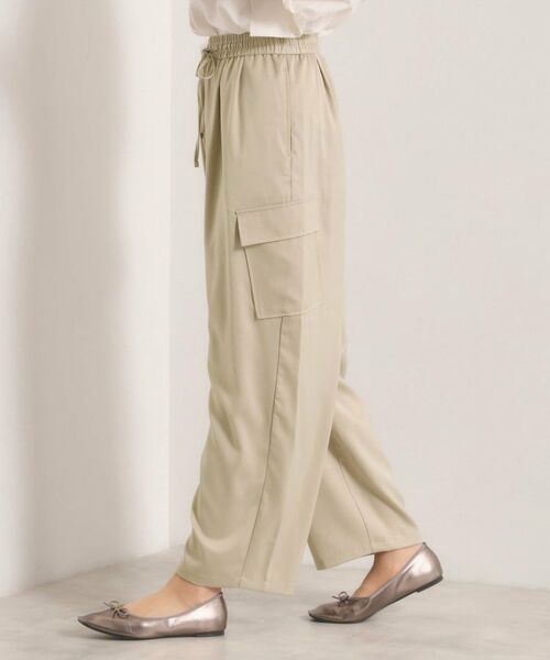ITS'DEMO / イッツデモ パンツ | 【手洗い可】サテンカーゴパンツ | 詳細5
