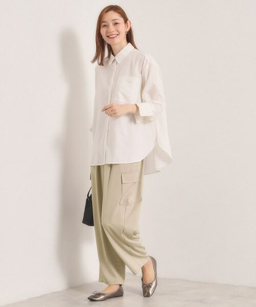 ITS'DEMO / イッツデモ パンツ | 【手洗い可】サテンカーゴパンツ | 詳細6