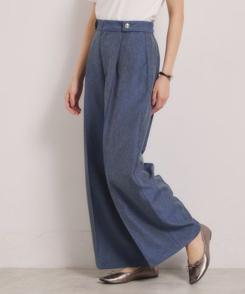 ITS'DEMO / イッツデモ パンツ | デニム風ワイドパンツ | 詳細5