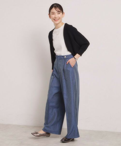 ITS'DEMO / イッツデモ パンツ | デニム風ワイドパンツ | 詳細6