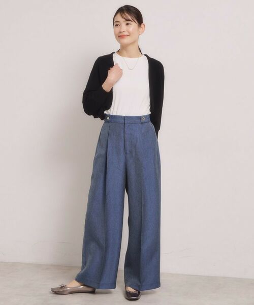 ITS'DEMO / イッツデモ パンツ | デニム風ワイドパンツ | 詳細7