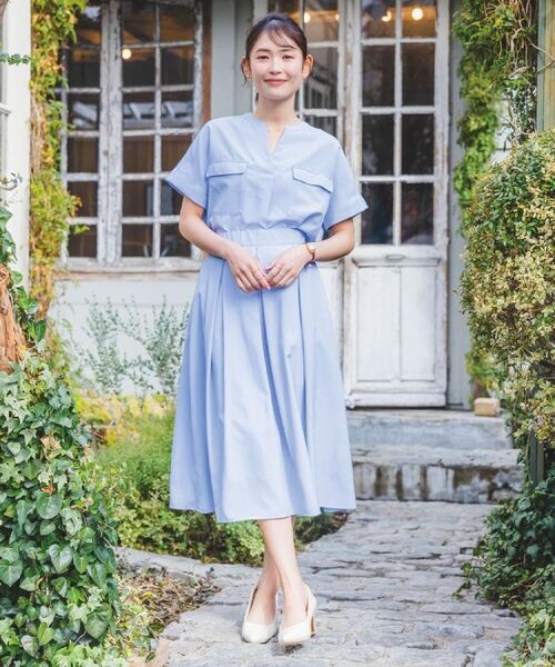 ITS'DEMO / イッツデモ スカート | 【UVケア／洗濯機OK／イージーケア】麻調合繊タックスカート | 詳細2