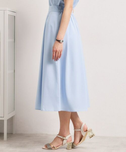 ITS'DEMO / イッツデモ スカート | 【UVケア／洗濯機OK／イージーケア】麻調合繊タックスカート | 詳細20