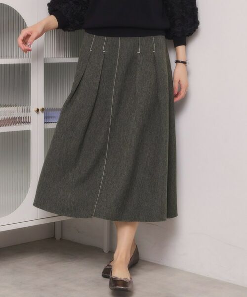 ITS'DEMO / イッツデモ スカート | デニム風スカート（ブラック(019)）