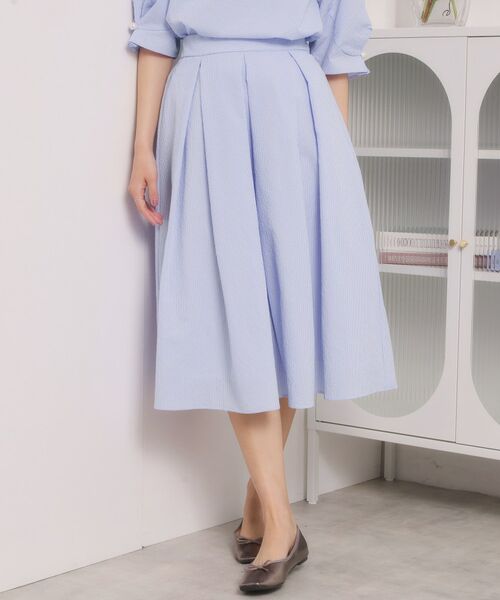 ITS'DEMO / イッツデモ スカート | サッカースカート（ブルー(092)）