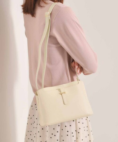 ITS'DEMO / イッツデモ ショルダーバッグ | ＜かるバッグ＞横型ミニショルダー（アイボリー(004)）