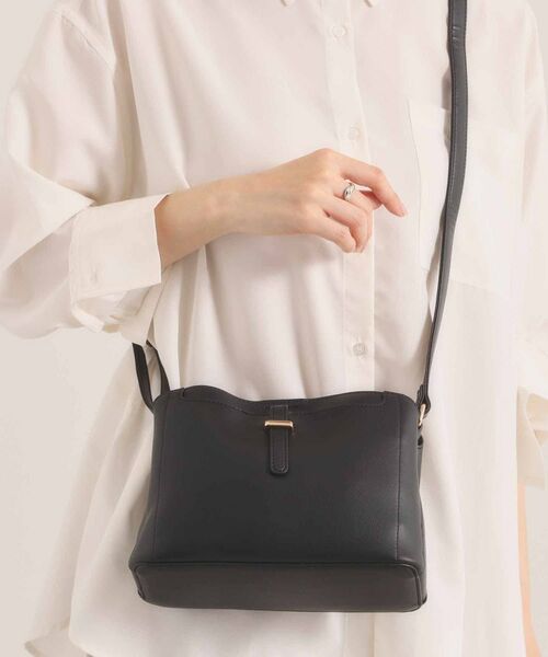 ITS'DEMO / イッツデモ ショルダーバッグ | ＜かるバッグ＞横型ミニショルダー（ブラック(019)）