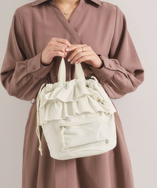 ITS'DEMO / イッツデモ ショルダーバッグ | フリルドロストショルダー（アイボリー(004)）