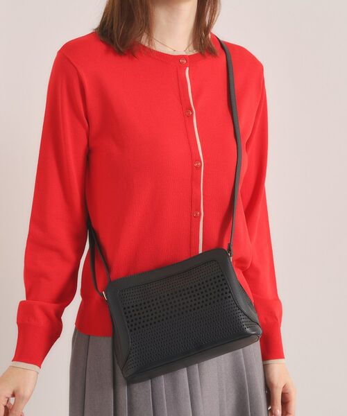 ITS'DEMO / イッツデモ ショルダーバッグ | パンチングミニショルダー（ブラック(019)）