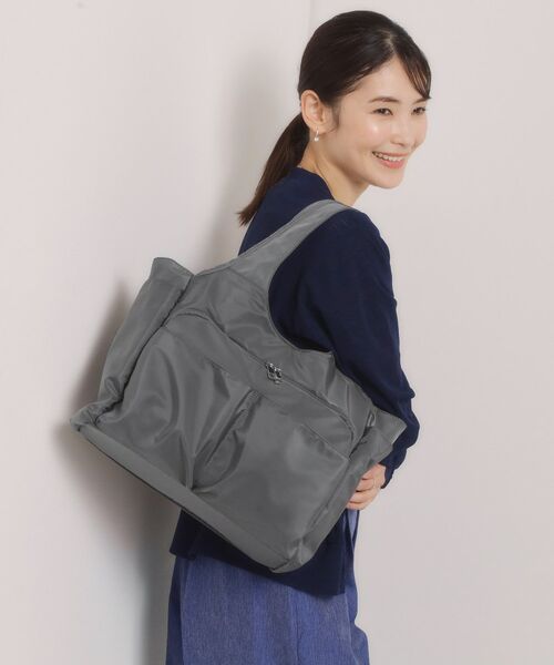 ITS'DEMO / イッツデモ トートバッグ | 【11ポケット】裏地ストライプトート | 詳細1