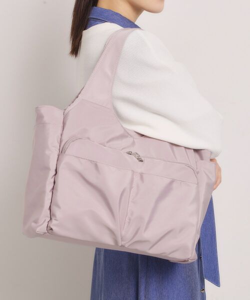 ITS'DEMO / イッツデモ トートバッグ | 【11ポケット】裏地ストライプトート（ピンク(071)）