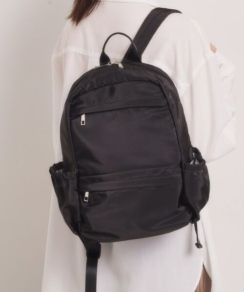 ITS'DEMO / イッツデモ リュック・バックパック | 【6ポケット】裏地ストライプリュック（ブラック(019)）