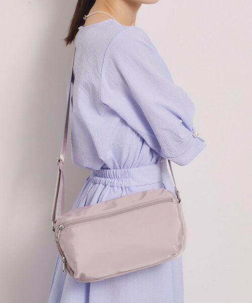 ITS'DEMO / イッツデモ ショルダーバッグ | 【8ポケット】裏地ストライプショルダー（ピンク(071)）