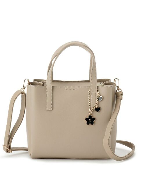 ITS'DEMO / イッツデモ トートバッグ | フラワーチャーム付2WAYトート | 詳細8