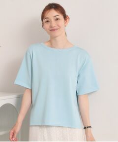 ITS'DEMO / イッツデモ ニット・セーター | 【遮熱／接触冷感／手洗い可】5分袖サマーニットT