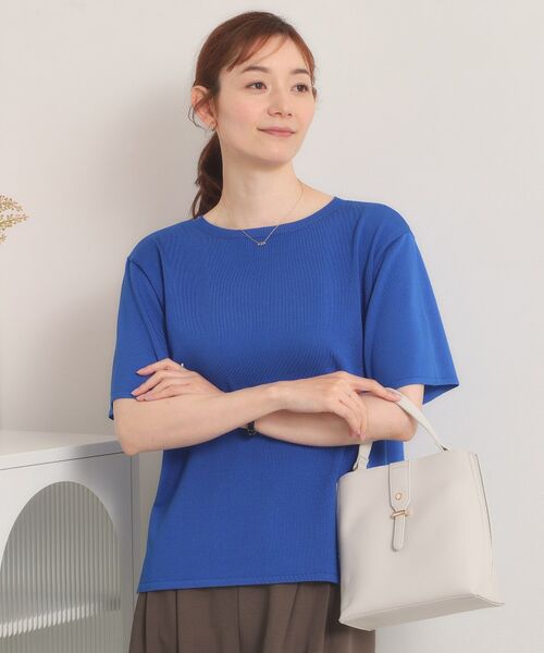 ITS'DEMO / イッツデモ ニット・セーター | 【遮熱／接触冷感／手洗い可】5分袖サマーニットT | 詳細13