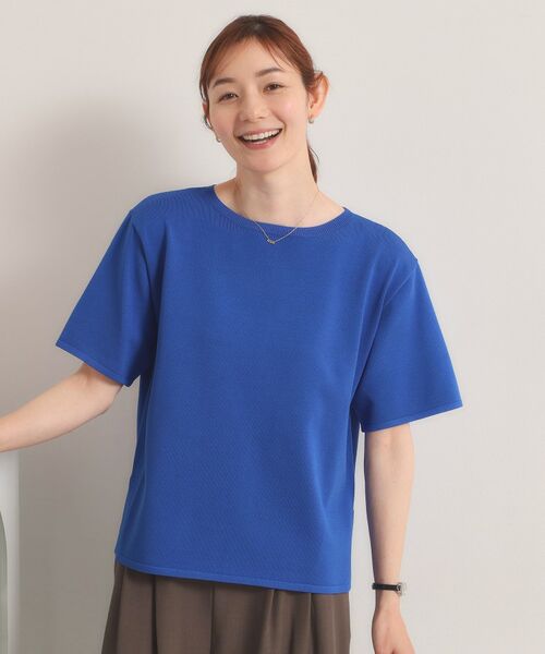 ITS'DEMO / イッツデモ ニット・セーター | 【遮熱／接触冷感／手洗い可】5分袖サマーニットT | 詳細14
