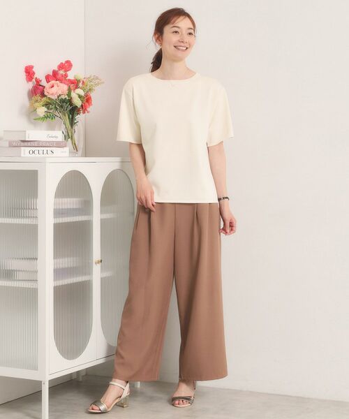 ITS'DEMO / イッツデモ ニット・セーター | 【遮熱／接触冷感／手洗い可】5分袖サマーニットT | 詳細2