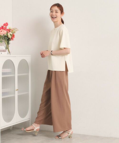 ITS'DEMO / イッツデモ ニット・セーター | 【遮熱／接触冷感／手洗い可】5分袖サマーニットT | 詳細3