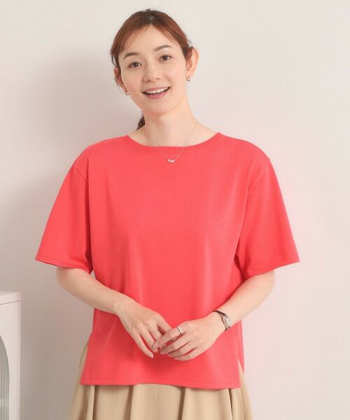 ITS'DEMO / イッツデモ ニット・セーター | 【遮熱／接触冷感／手洗い可】5分袖サマーニットT | 詳細5