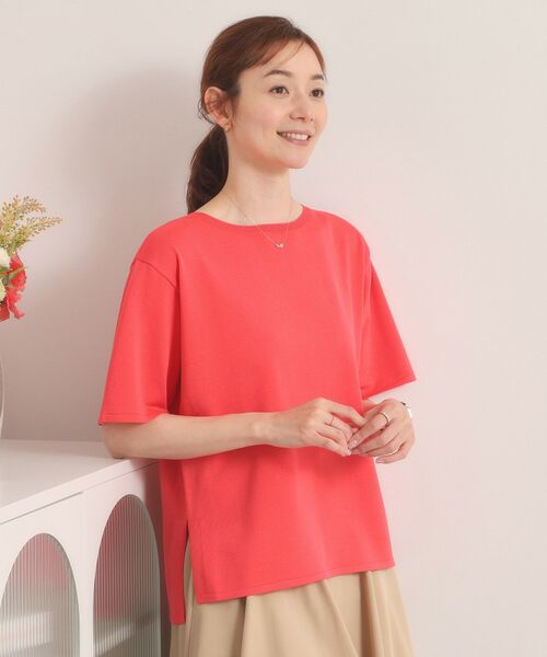 ITS'DEMO / イッツデモ ニット・セーター | 【遮熱／接触冷感／手洗い可】5分袖サマーニットT | 詳細6