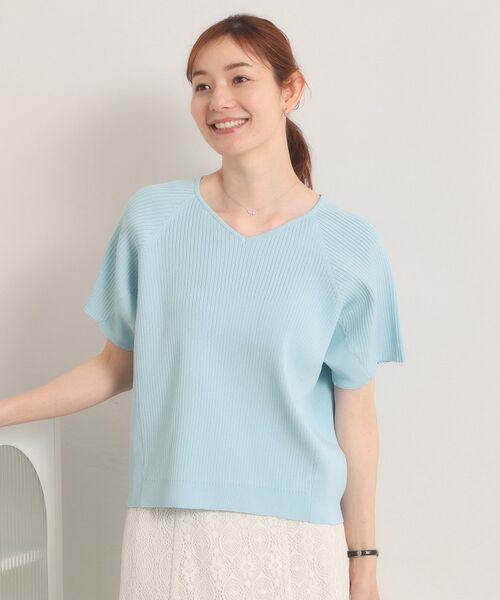 ITS'DEMO / イッツデモ ニット・セーター | 【遮熱／接触冷感／手洗い可】Vネックサマーニット | 詳細11