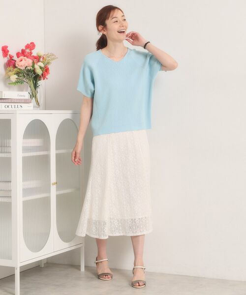 ITS'DEMO / イッツデモ ニット・セーター | 【遮熱／接触冷感／手洗い可】Vネックサマーニット | 詳細12