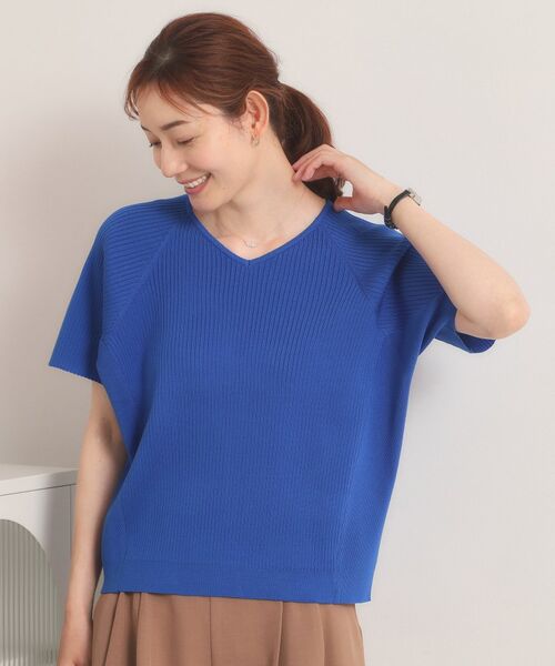 ITS'DEMO / イッツデモ ニット・セーター | 【遮熱／接触冷感／手洗い可】Vネックサマーニット | 詳細15