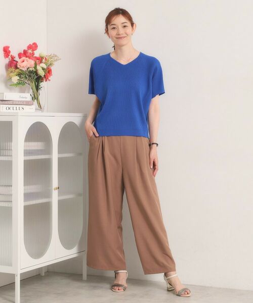 ITS'DEMO / イッツデモ ニット・セーター | 【遮熱／接触冷感／手洗い可】Vネックサマーニット | 詳細17