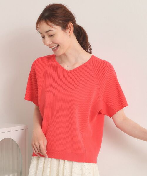 ITS'DEMO / イッツデモ ニット・セーター | 【遮熱／接触冷感／手洗い可】Vネックサマーニット | 詳細7