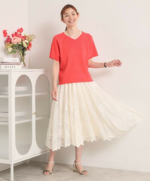 ITS'DEMO / イッツデモ ニット・セーター | 【遮熱／接触冷感／手洗い可】Vネックサマーニット | 詳細9