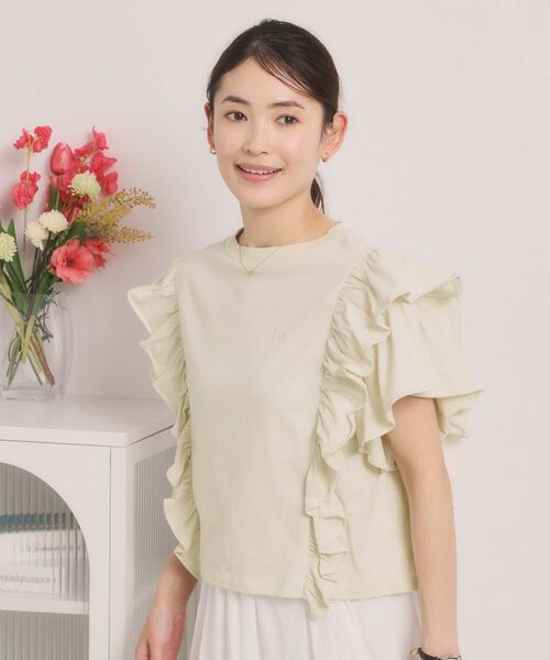 ITS'DEMO / イッツデモ カットソー | ＜Lee＞ RUFFLESLEEVES TEE | 詳細1