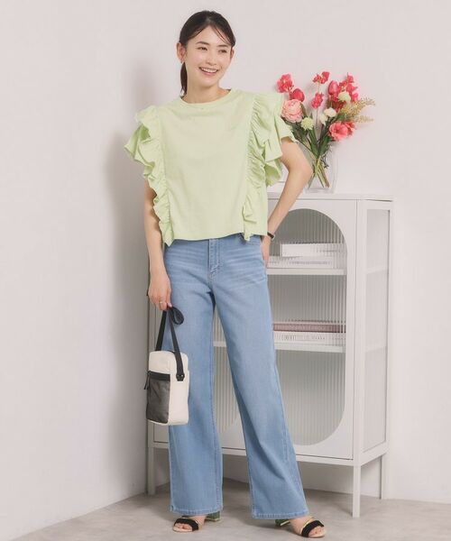 ITS'DEMO / イッツデモ カットソー | ＜Lee＞ RUFFLESLEEVES TEE | 詳細10