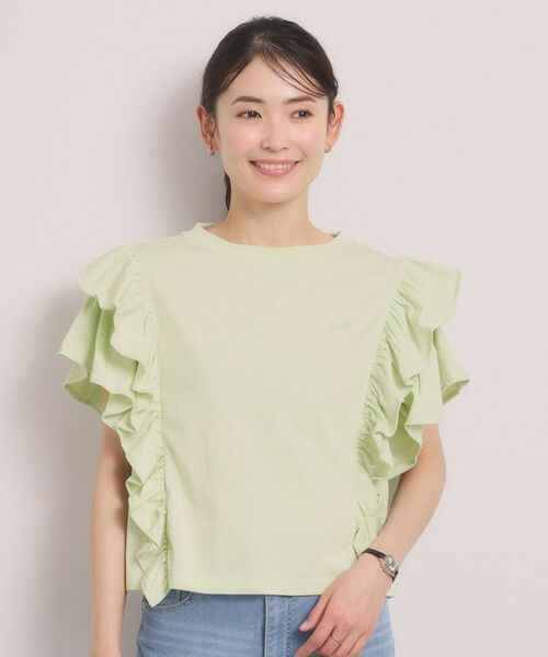 ITS'DEMO / イッツデモ カットソー | ＜Lee＞ RUFFLESLEEVES TEE | 詳細13