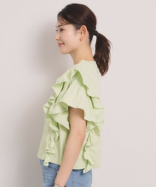 ITS'DEMO / イッツデモ カットソー | ＜Lee＞ RUFFLESLEEVES TEE | 詳細14