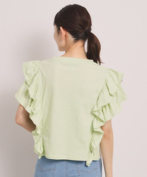 ITS'DEMO / イッツデモ カットソー | ＜Lee＞ RUFFLESLEEVES TEE | 詳細15