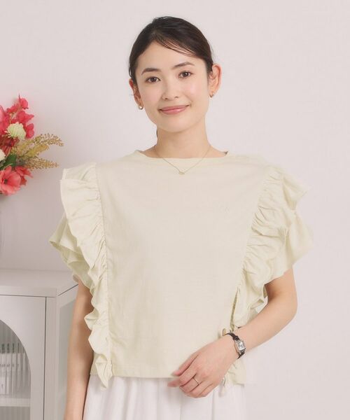 ITS'DEMO / イッツデモ カットソー | ＜Lee＞ RUFFLESLEEVES TEE（オフホワイト(003)）