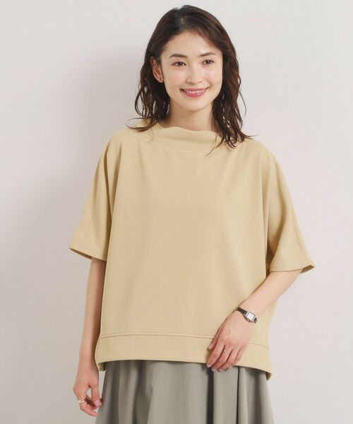 ITS'DEMO / イッツデモ カットソー | 【洗濯機OK】ミニ裏毛ドルマントップス（ベージュ(052)）