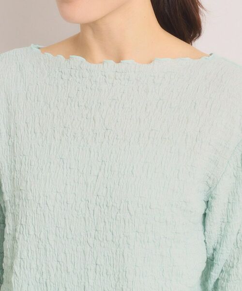 ITS'DEMO / イッツデモ カットソー | シャーリング5分袖プルオーバー | 詳細16